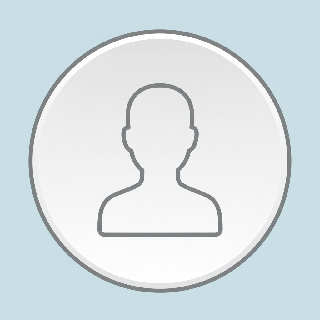 an anonymous outline of a head, a common user icon, simple and neutral