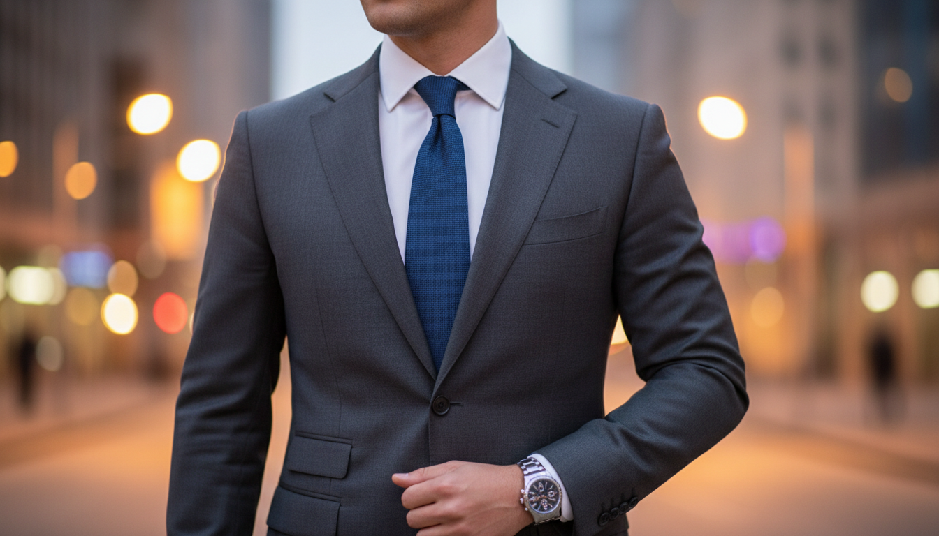 a blurred image of a well dressed man