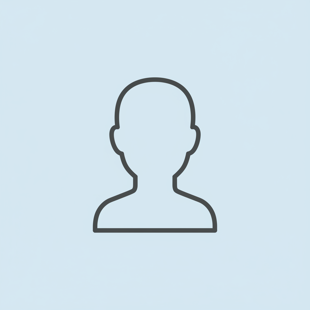 anonymous outline of a head, like the common user icon, simple avatar style